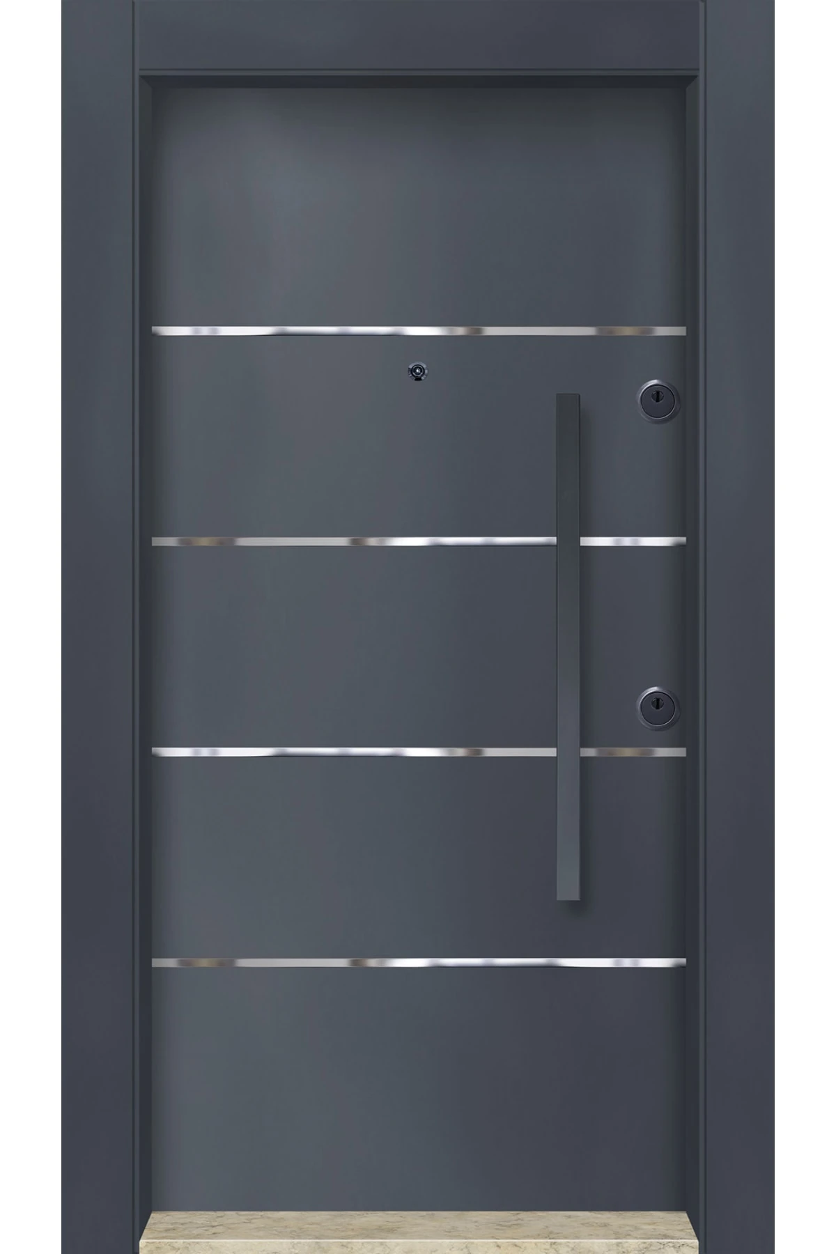 Dış Iklim Kapısı, Yağmura Güneşe Dayanıklı Çelik Kapı, Mn-6008 Sol