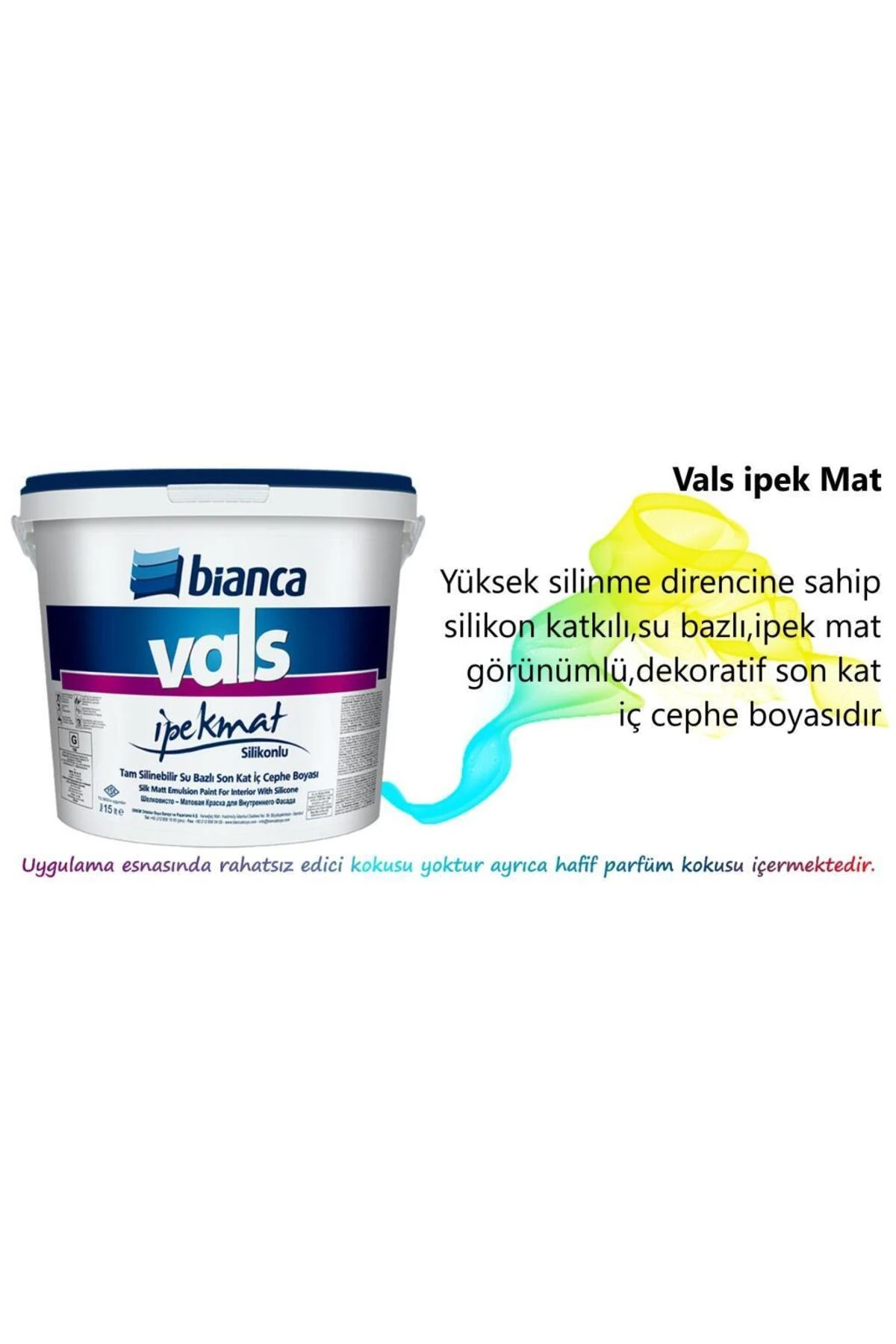 Vals Ipek Mat Silinebilir 2,50lt 1070 Başak