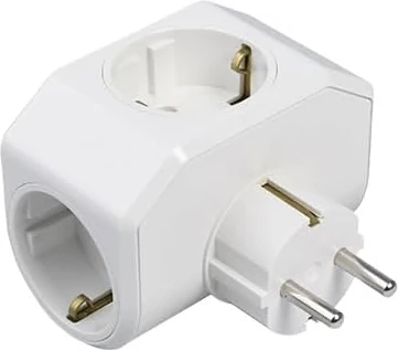 Beyaz Üçlü Topraklı Priz Çarpma Karşıtı