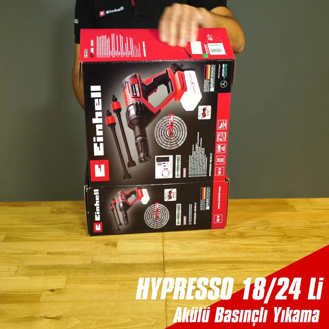 HYPRESSO 18/24 Li-Solo, Akülü Basınçlı Yıkama Tabancası (Akü ve şarj cihazı dahil değildir)