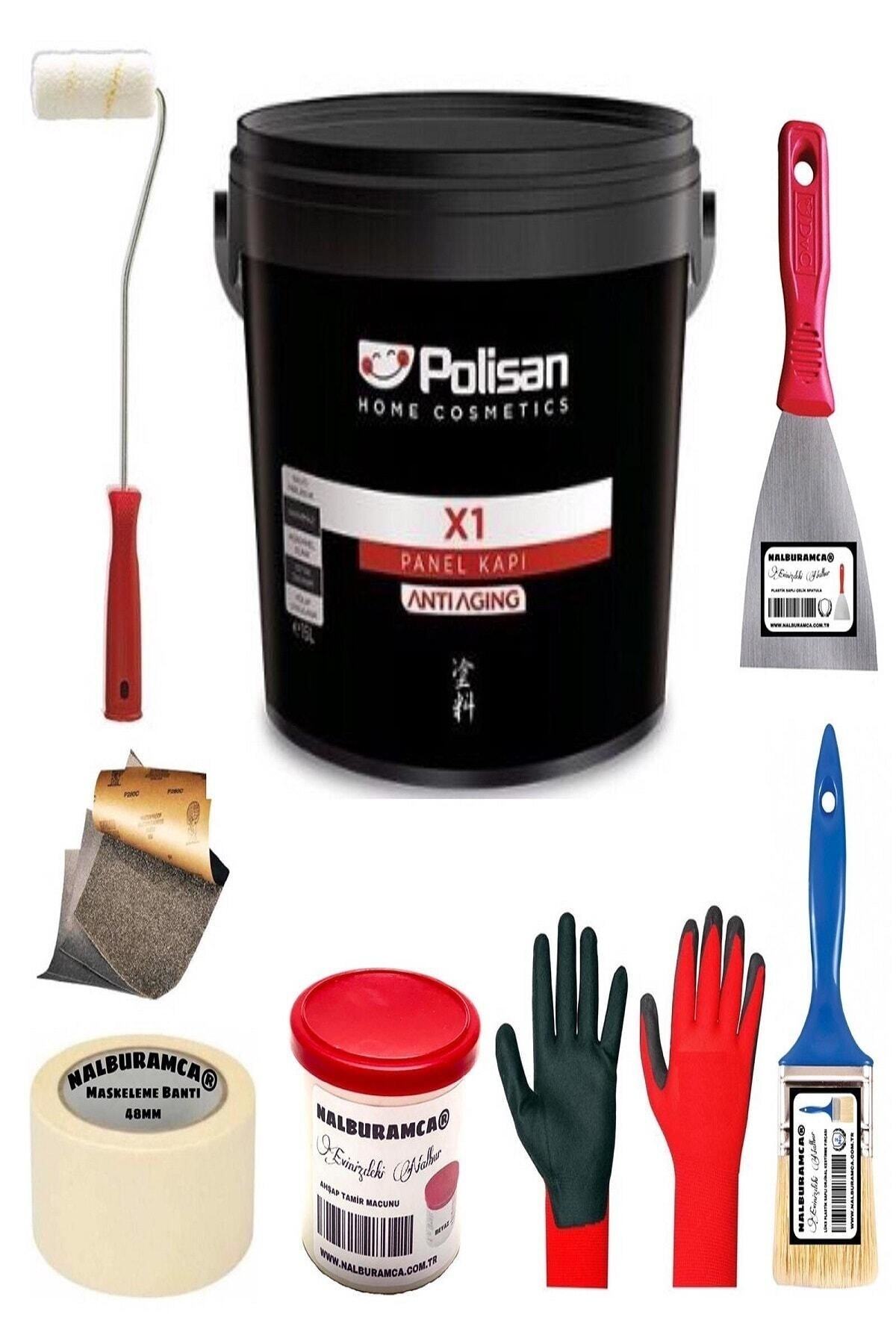 X1 Su Bazlı Panel Kapı Boyası 3 Kg 8 Parça Set