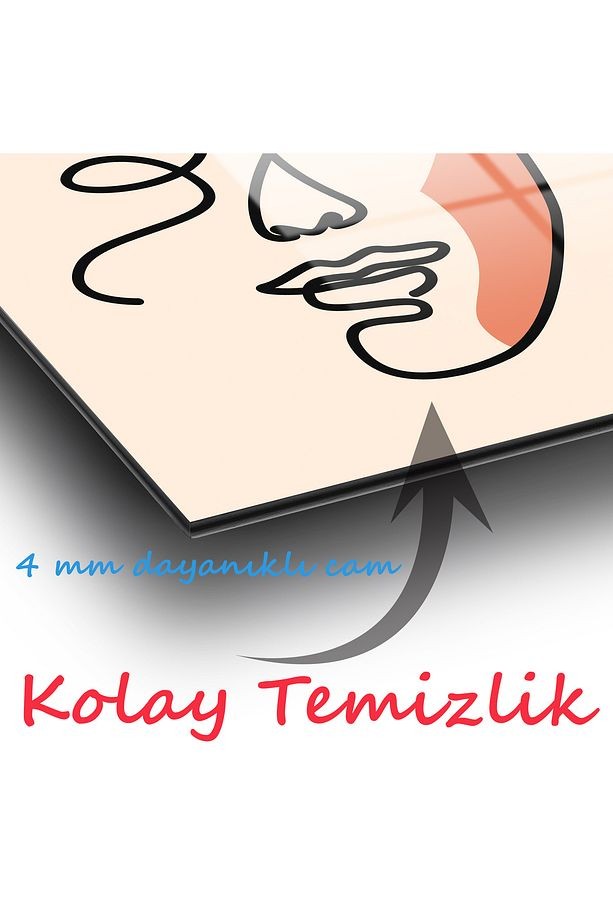 Soyut Kadın Üçlü Set Cam Tablo, Modern Ev Ofis Salon Duvar Dekoru Hediyelik Büyük Tablo Dekor