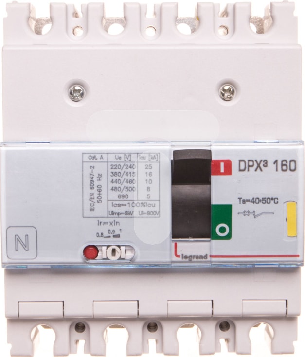 420218 Dpx³ 250 200A 4 Kutuplu 25KA Ayar Sahalı Kompakt Şalter