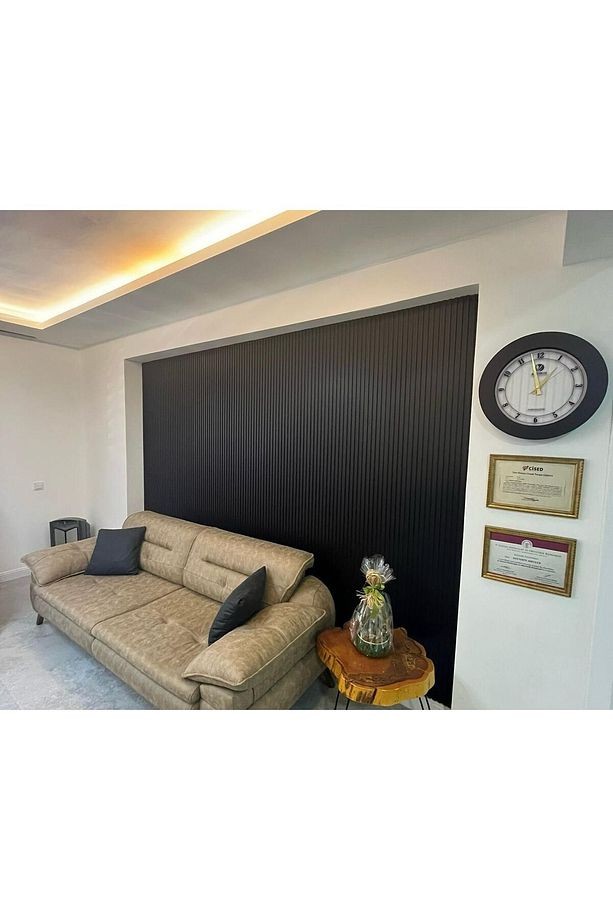 AKYÜREK  LB 3783 SOFT SİYAH DEKOR PROFİL DUVAR KAPLAMA DUVAR PANEL LAMBRİ