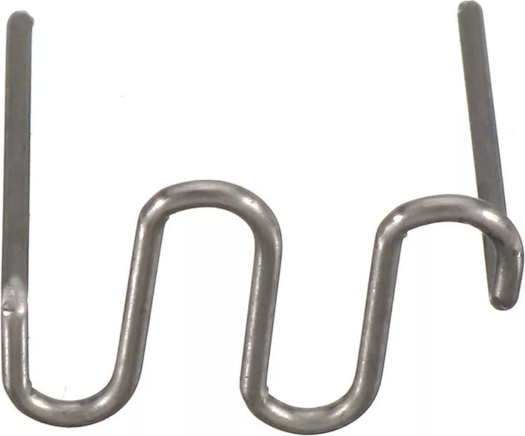 100+100 Adet 0,6 Mm-0,8 mm Dalgalı Tip Plastik Kaynak Zımba Teli