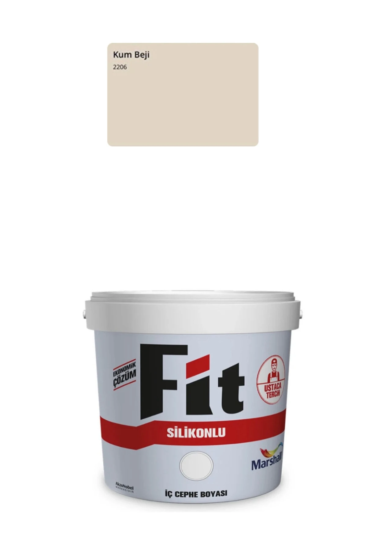Fit Silikonlu Iç Cephe Duvar Boyası 20 Kg Kum Beji