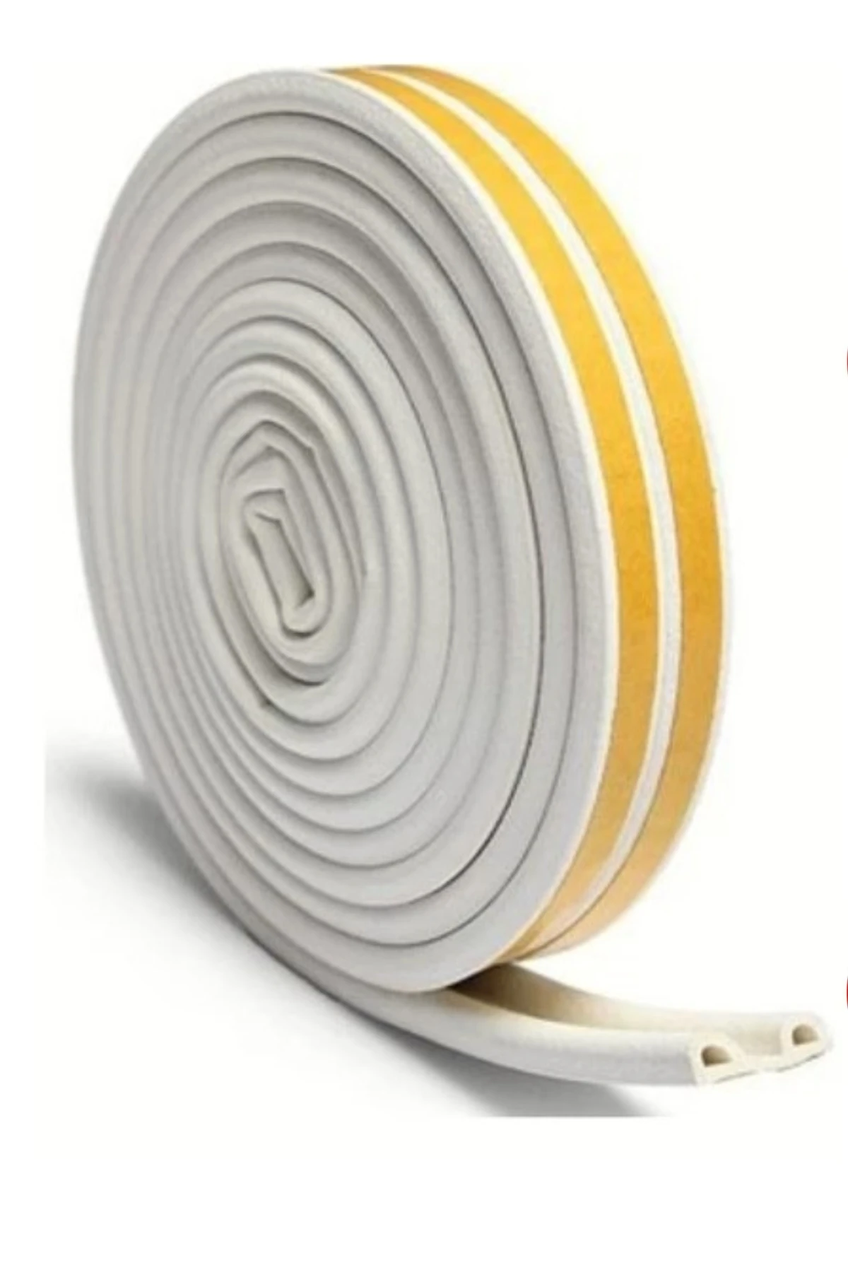 2 ADET Beyaz Toz Soğuk Rüzgar Koku Ses Önleyici Isı Ses Yalıtımı Kapı Pencere İzolasyon Bant Süngeri