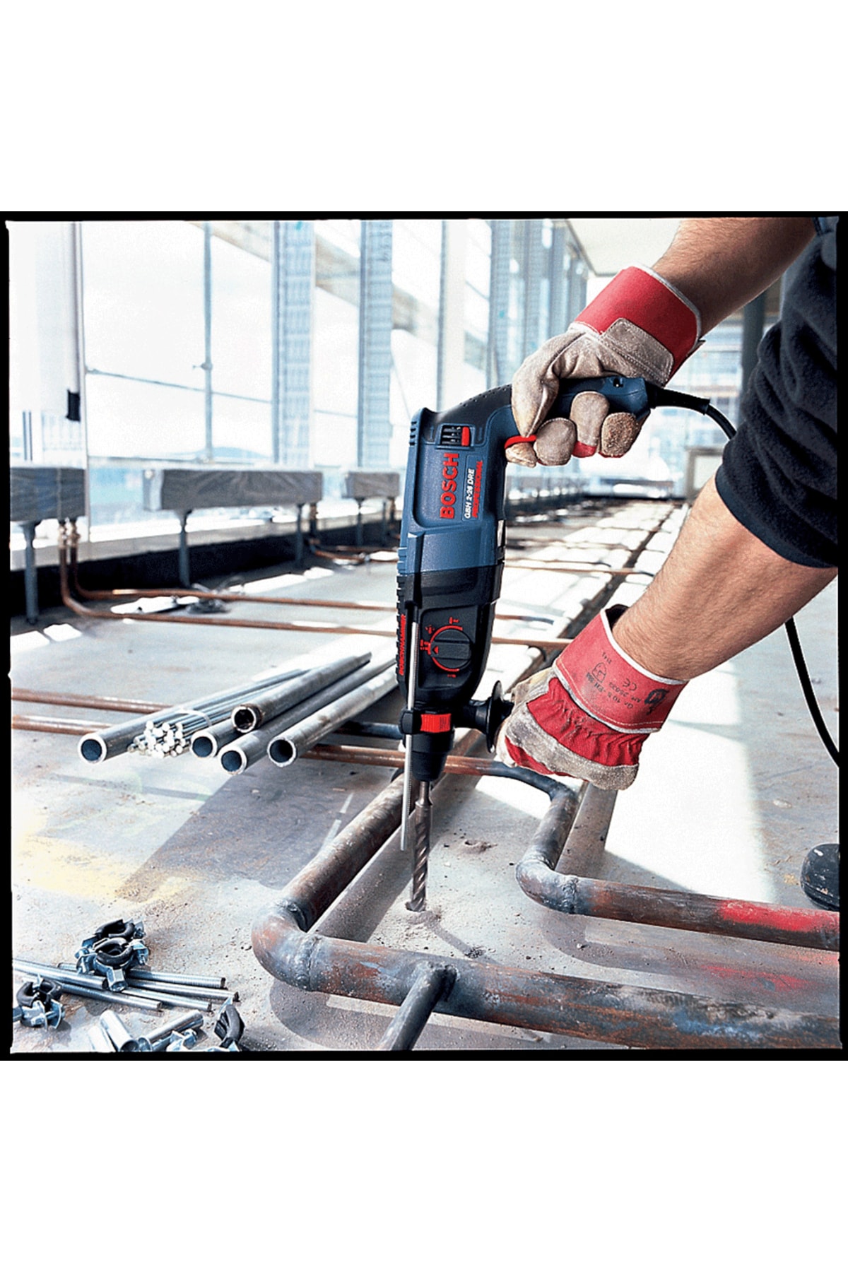 GBH 2-26DRE 6 Parça Tam Profesyonel Usta Seti NWS 180 MM Pense Yan Keski İzeltaş Milwaukee Set