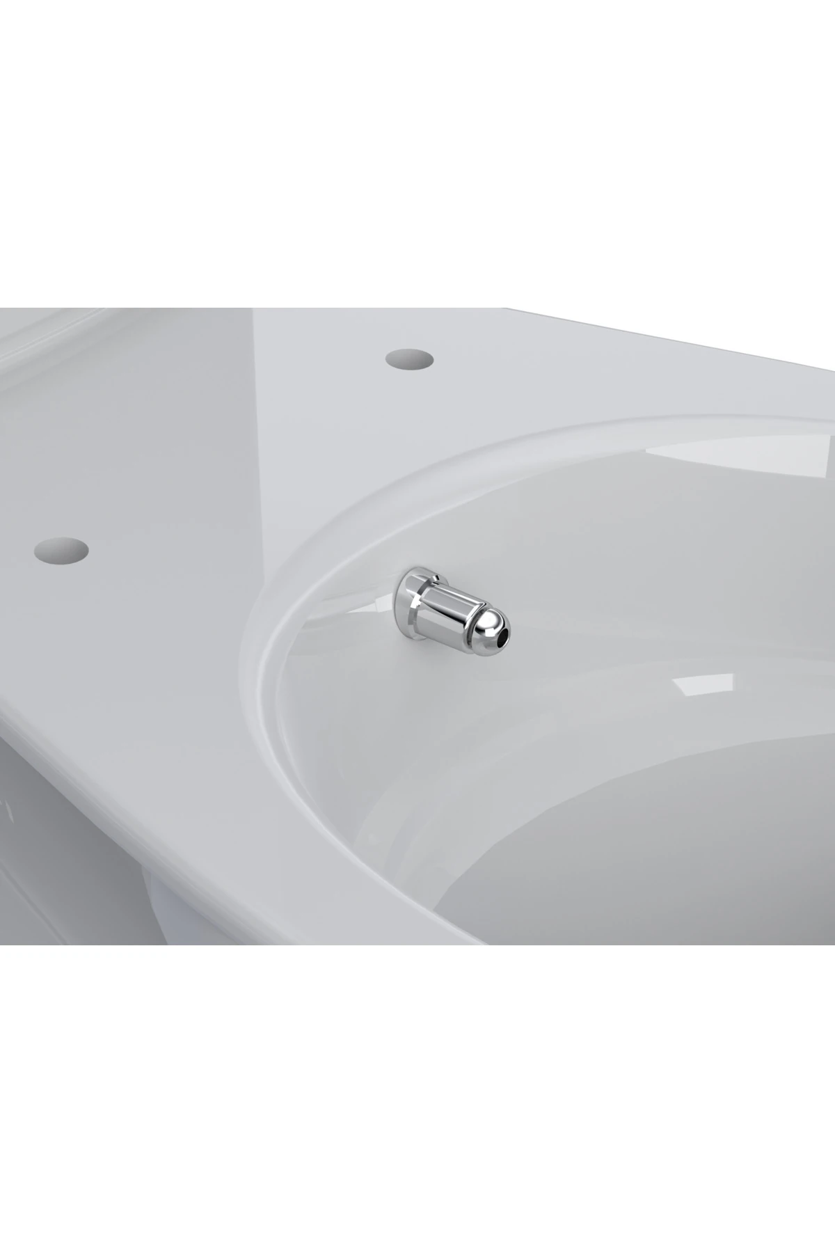 Asma Klozet Esnek Taharet Borusu – Dirsekli | Krom Uç | 200 mm | Kolay Montaj