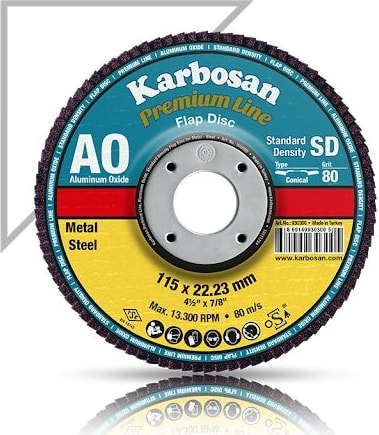 KARBOSAN 115X22.23 80 Kum 982985 Premium Line Ao Flap Disk Zımpara