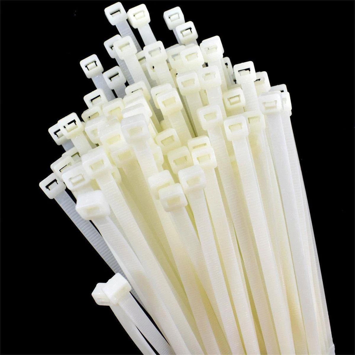 505351 Plastik Kablo Bağı Cırt Kelepçe 2.5X150 mm Beyaz (100 Adet)