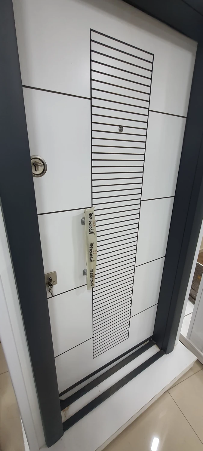 Çelik Kapi, Ahşap Desenli, Sol Açılım