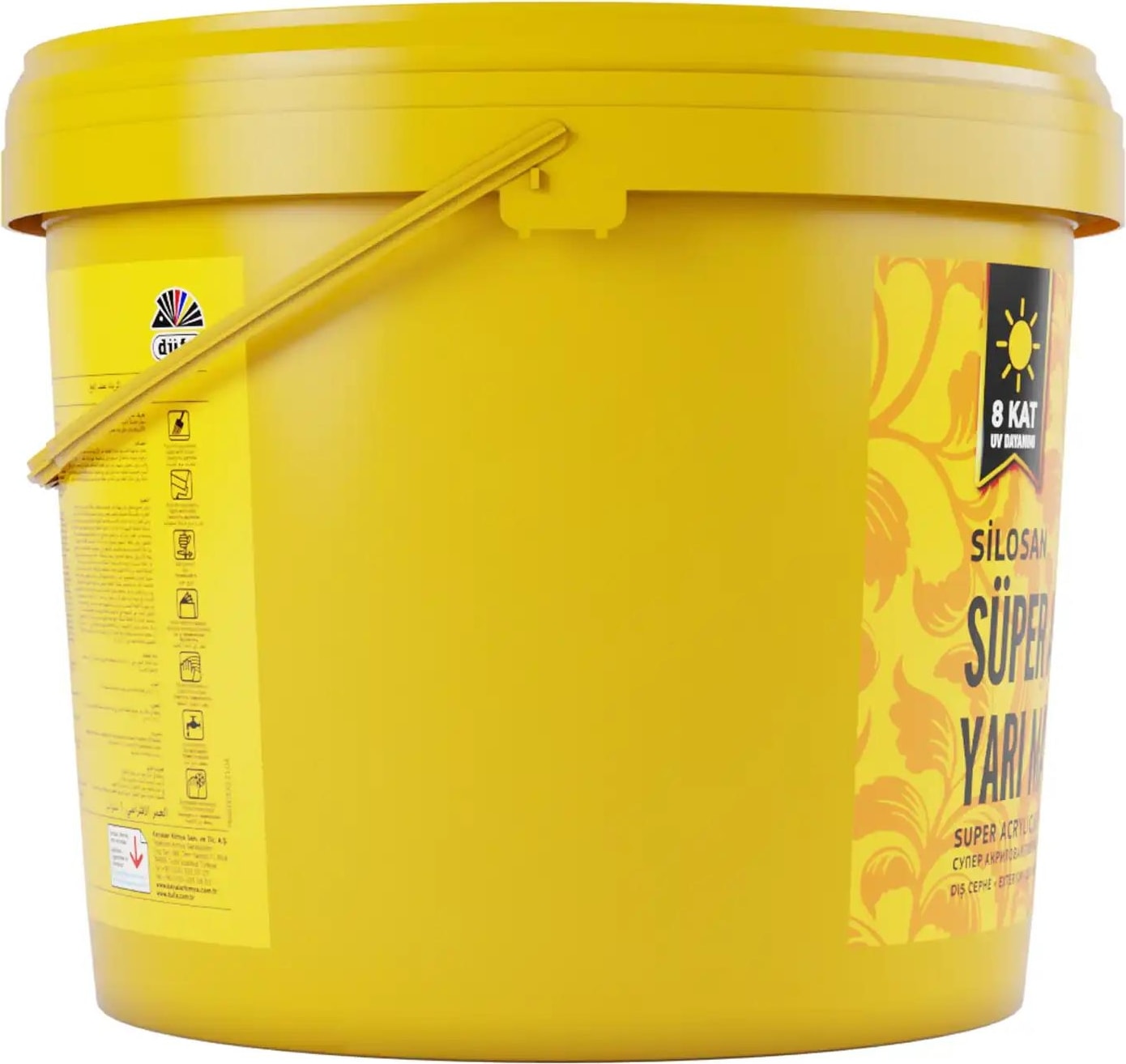 Silosan Dış Cephe Süper Akrilik Yarı Mat Beyaz 15 L