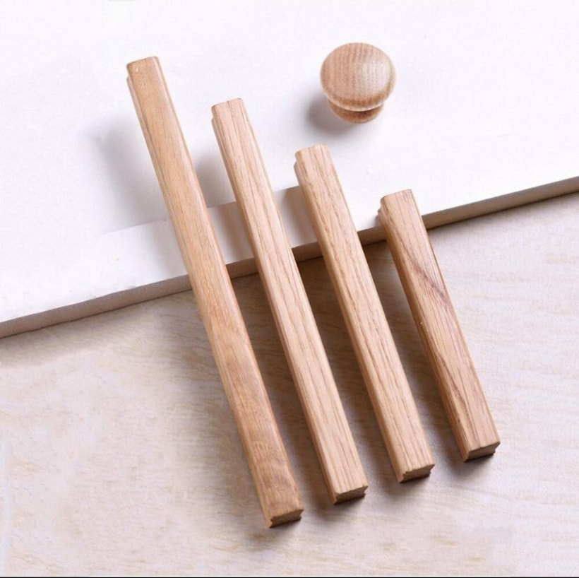 Topmah 96 mm (9.6 cm) Ahşap Kulp Lüks Country Mutfak Mobilya Dolap Çekmece Kulbu 96 mm
