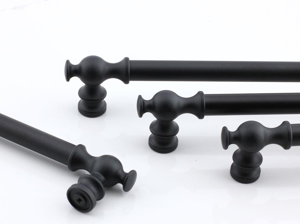 Arya 224 mm Siyah Kulp Metal Mobilya Mutfak Çekmece Dolap Dolabı Kapak Kulpları Kulbu Kulpu 224 mm