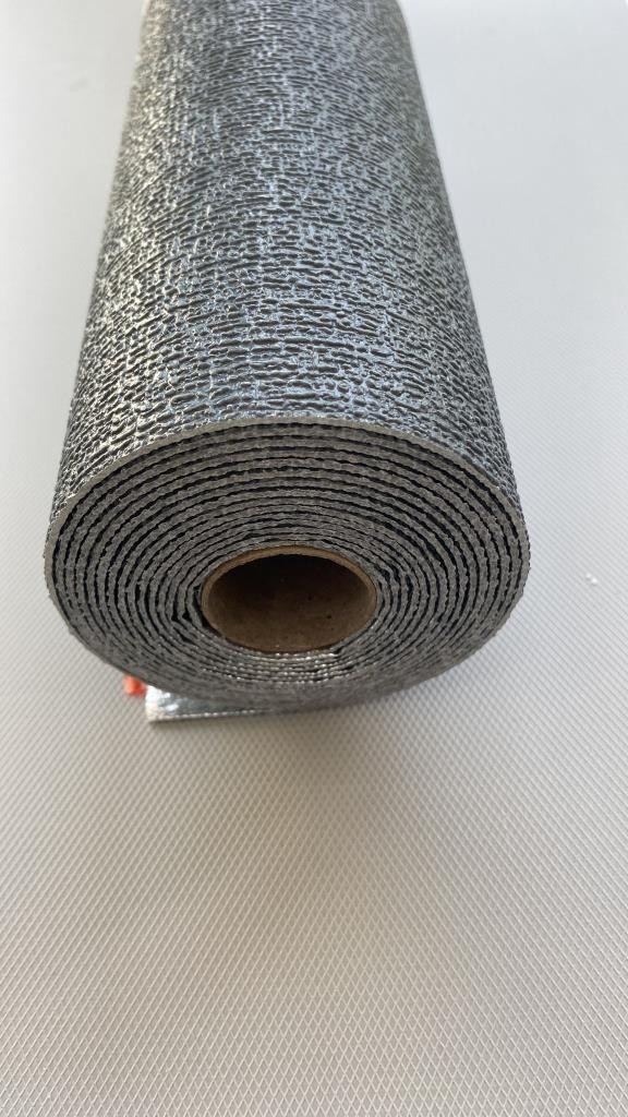 50X280CM(1,4M2) Koyu Gri Dekor Isı ve Ses Yalıtım Yapışkanlı Duvar Kağıdı Dokulu Esnek Silinebilir