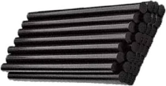 Siyah 1 Kg 11.3X300 Mm Kalın Mum Silikon Sıcak Çubuk Yapıştırıcı Silikon