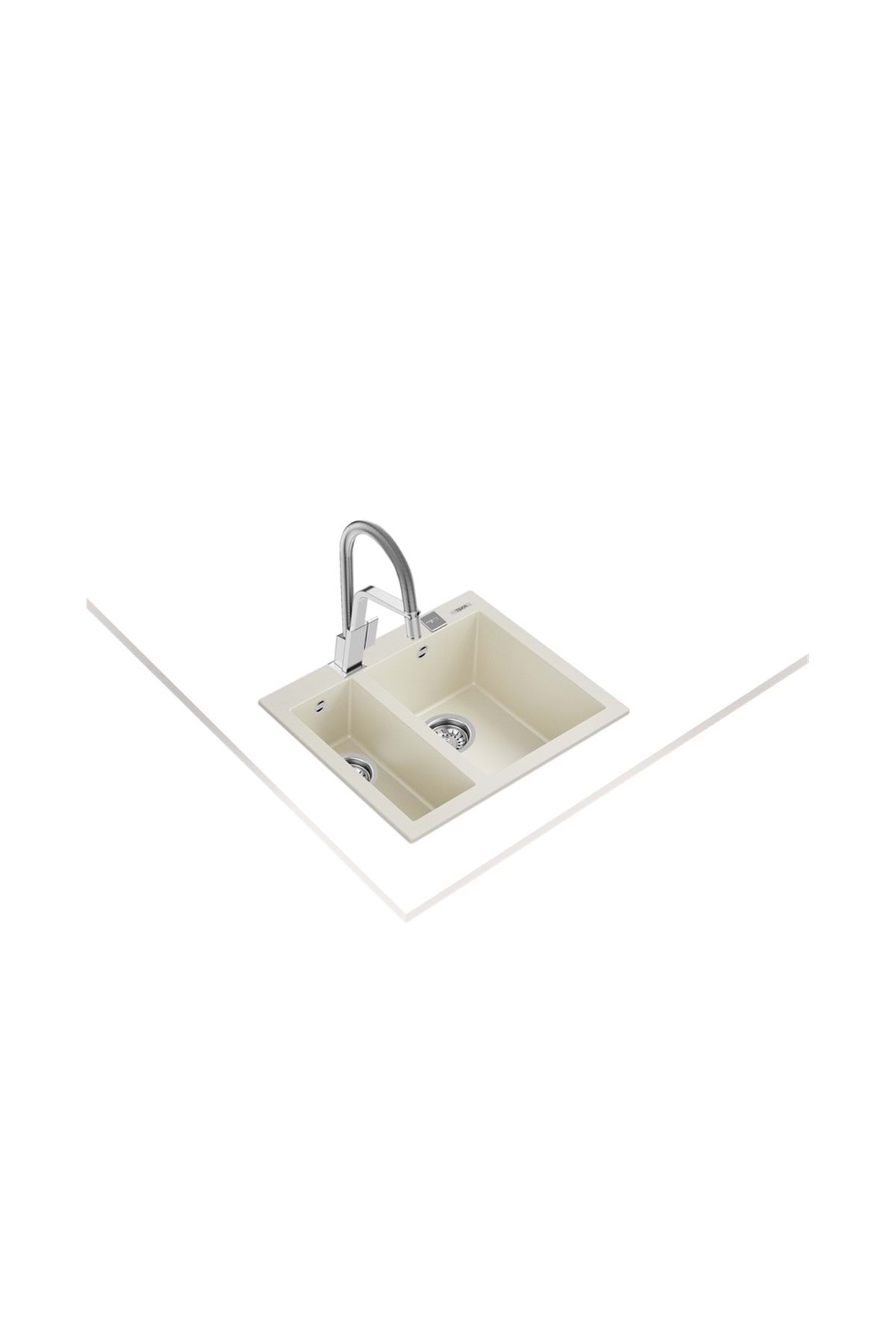 Forsquare 590 Tg Bright Cream Granit Eviye