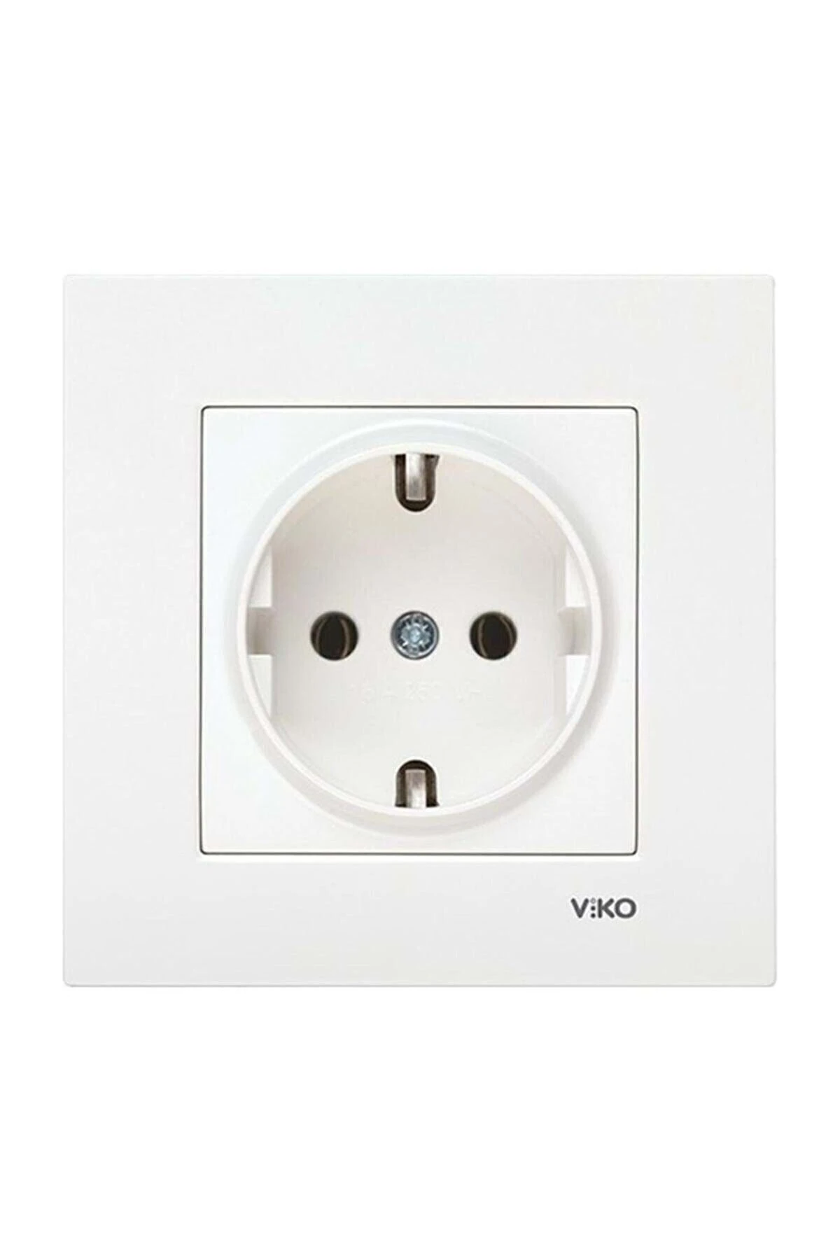 Viko Karre Topraklı Priz Çerçeve Beyaz 3 Adet