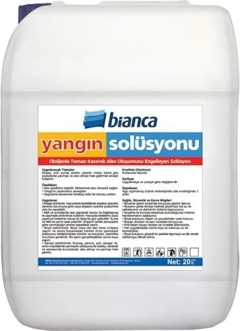 Anti Fire Solüsyon Yangın Solüsyonu 5 Lt Şeffaf