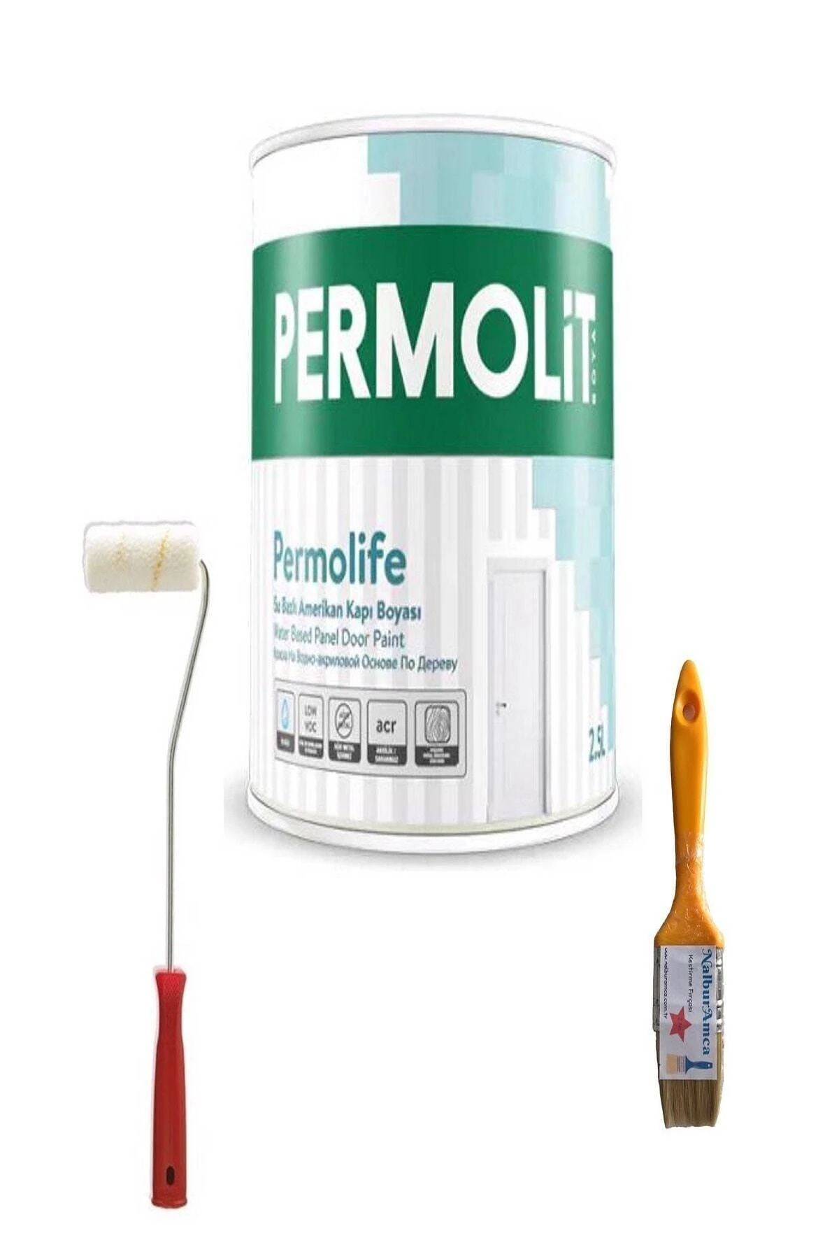 Kopya - Permolife Su Bazlı Amerikan Kapı Boyası 0.75 Lt 3 Parça