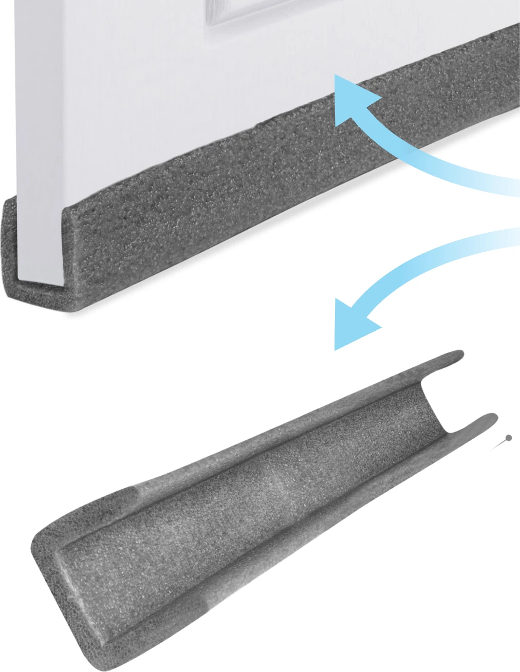 Çift Taraflı Kapı Altı Rüzgar Önleyici Eşik Süngeri Soğuk Toz Kesici Sünger Isı Yalıtım Süngeri