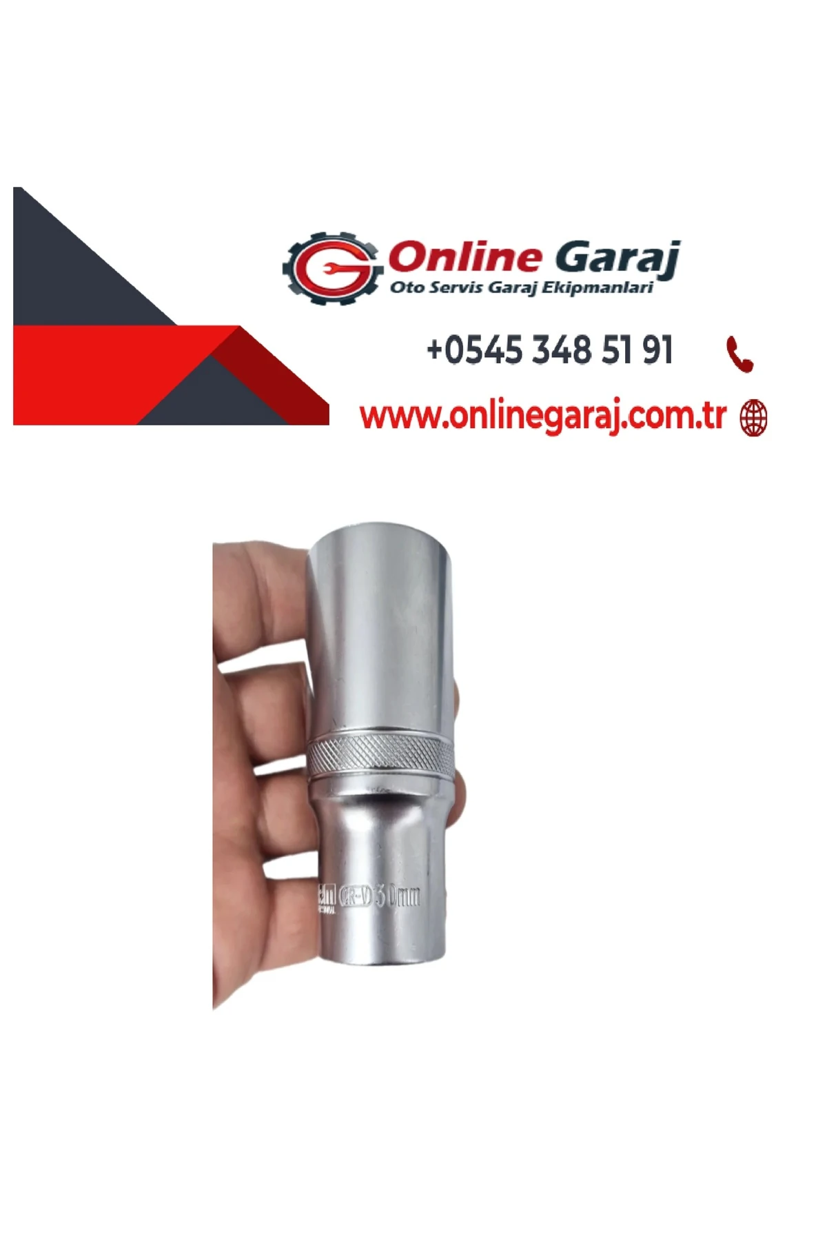 1/2 Uzun Derin Yıldız Lokma 30mm