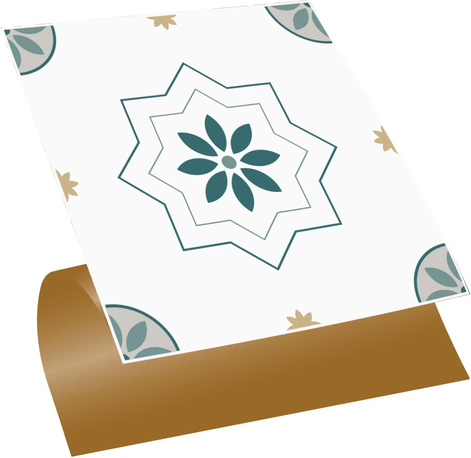 Kendinden Yapışkanlı Casablanca Desenli Pvc Karo 30X30 cm (11 Adet) 1m2