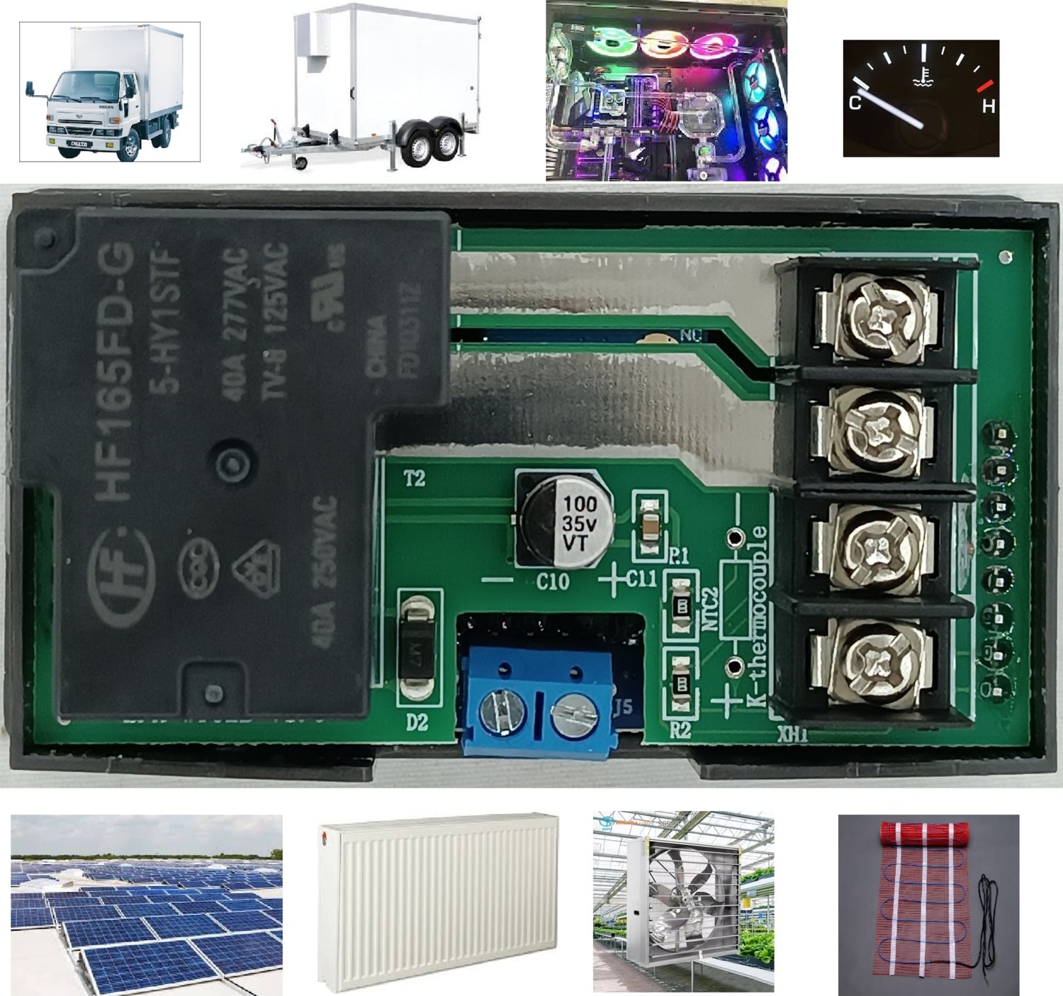 Smart Wifi DC12/24V 30A Termostat/ Timer