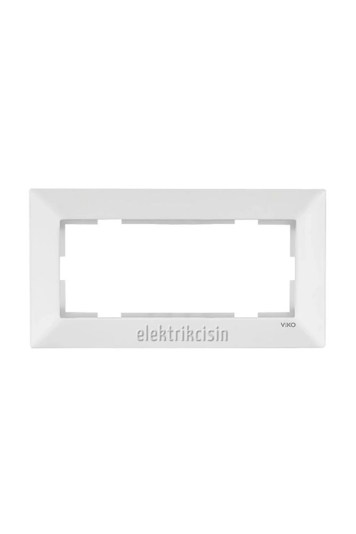 Meridian Beyaz Ikili Priz Çerçevesi (yanlızca Çerçeve) - 1 Adet