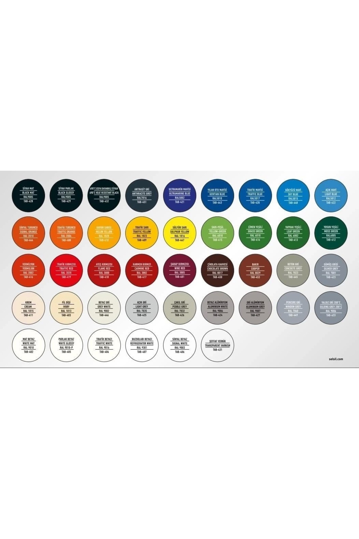 Selsil Rainbow Akrilik Sprey Boya 9005 Parlak Siyah