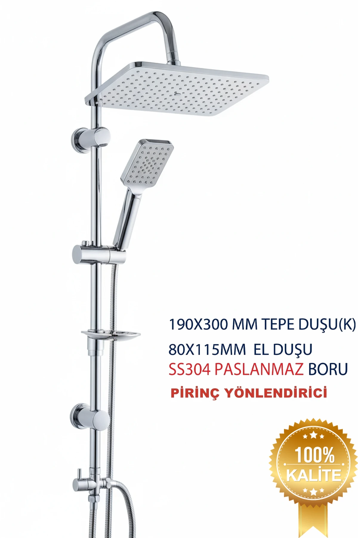 Tepe Yağmurlama Kirec Kırıcılı Ciba Duş Seti Pirinç Yönlendirici