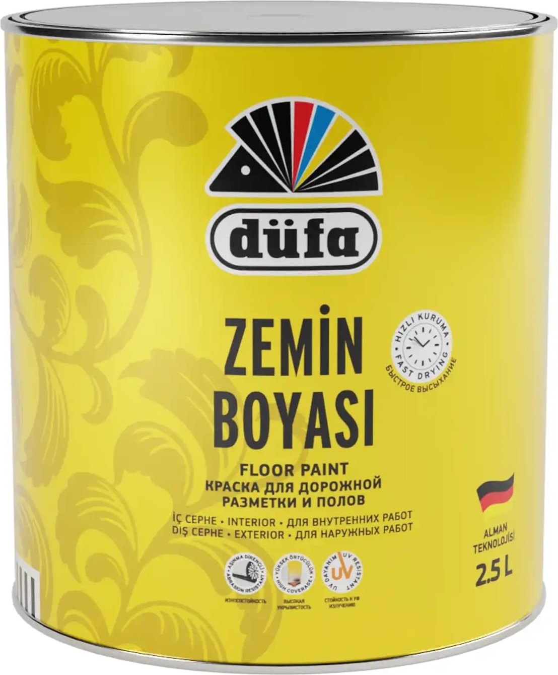 Zemin Boyası 1023 Krom Sarı 2.5 l