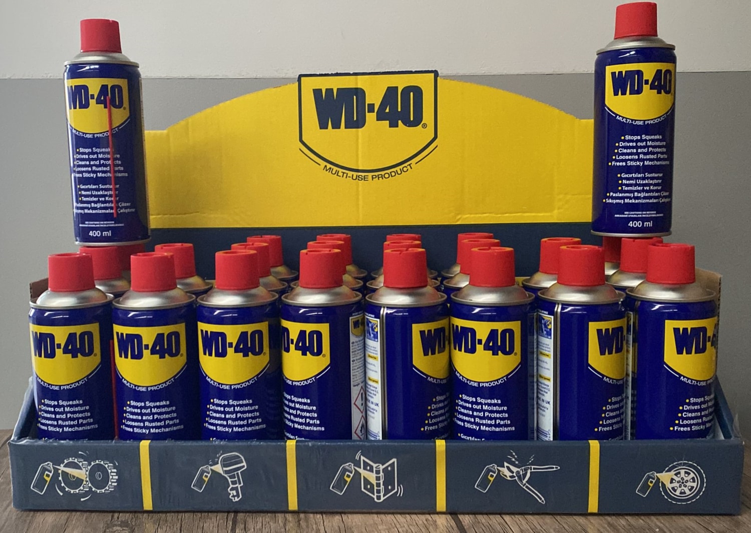Wd-40 Çok Amaçlı Pas Sökücü Yağlayıcı Sprey 400 ml 12'li Paket Yarım Koli