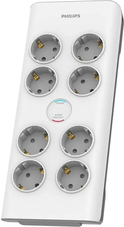 SPN7080 Akım Korumalı Priz 8'li 900J 2m 3680W 16A