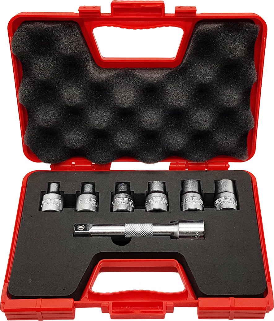 Izeltaş 1/2'' Lokmalı Star Torx Uç Takımı 7 Parça
