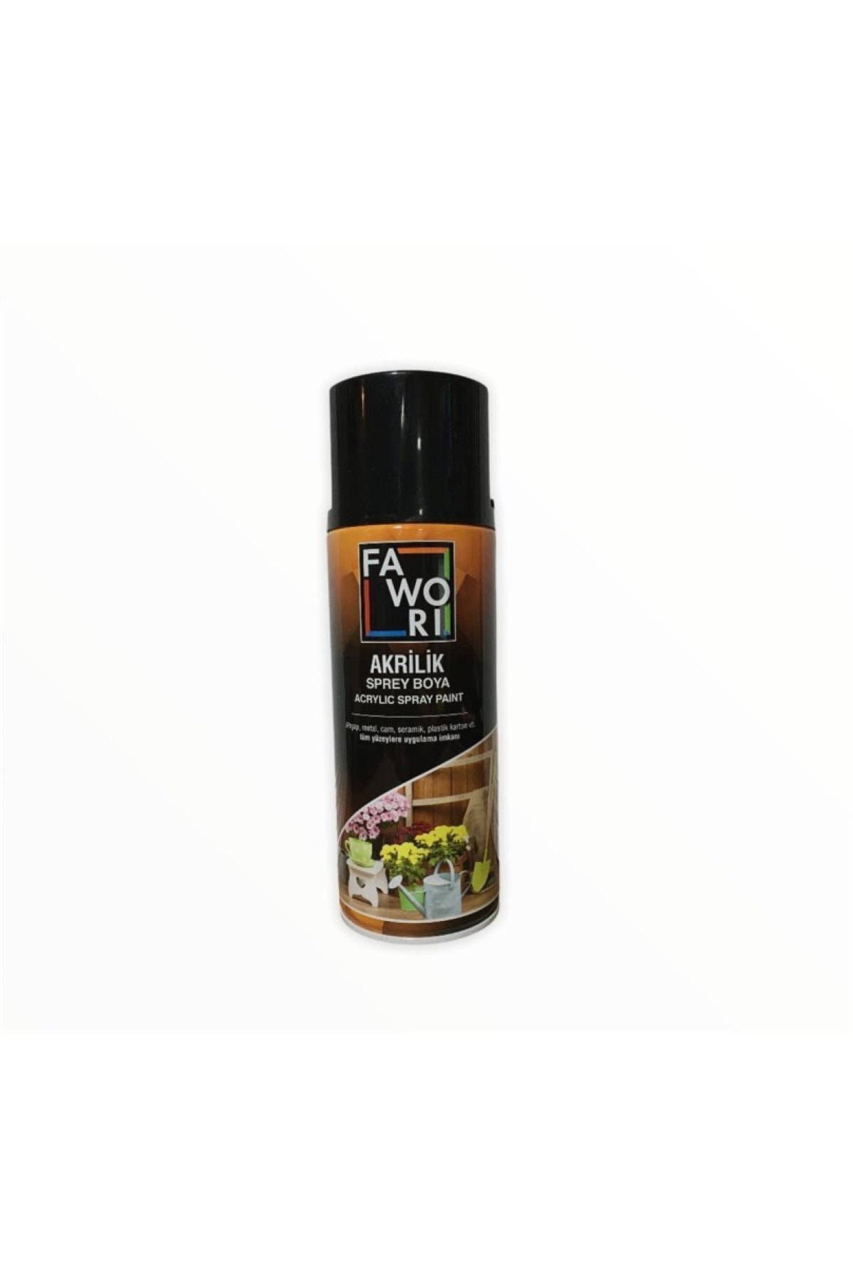 Metalik Siyah Akrilik Sprey Boya 400 ml