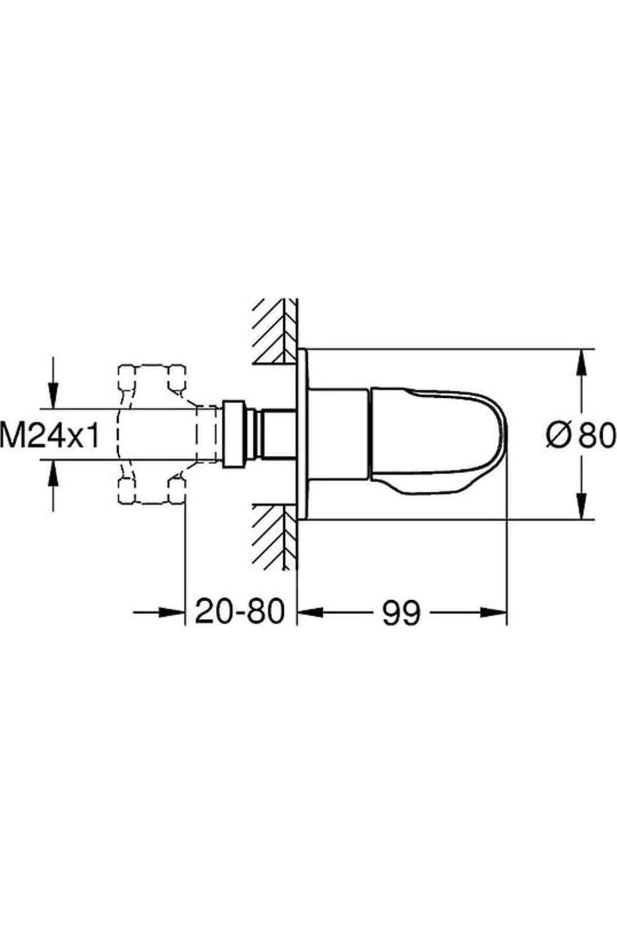 Grohtherm 1000 New Ankastre Stop Valf - 19981000