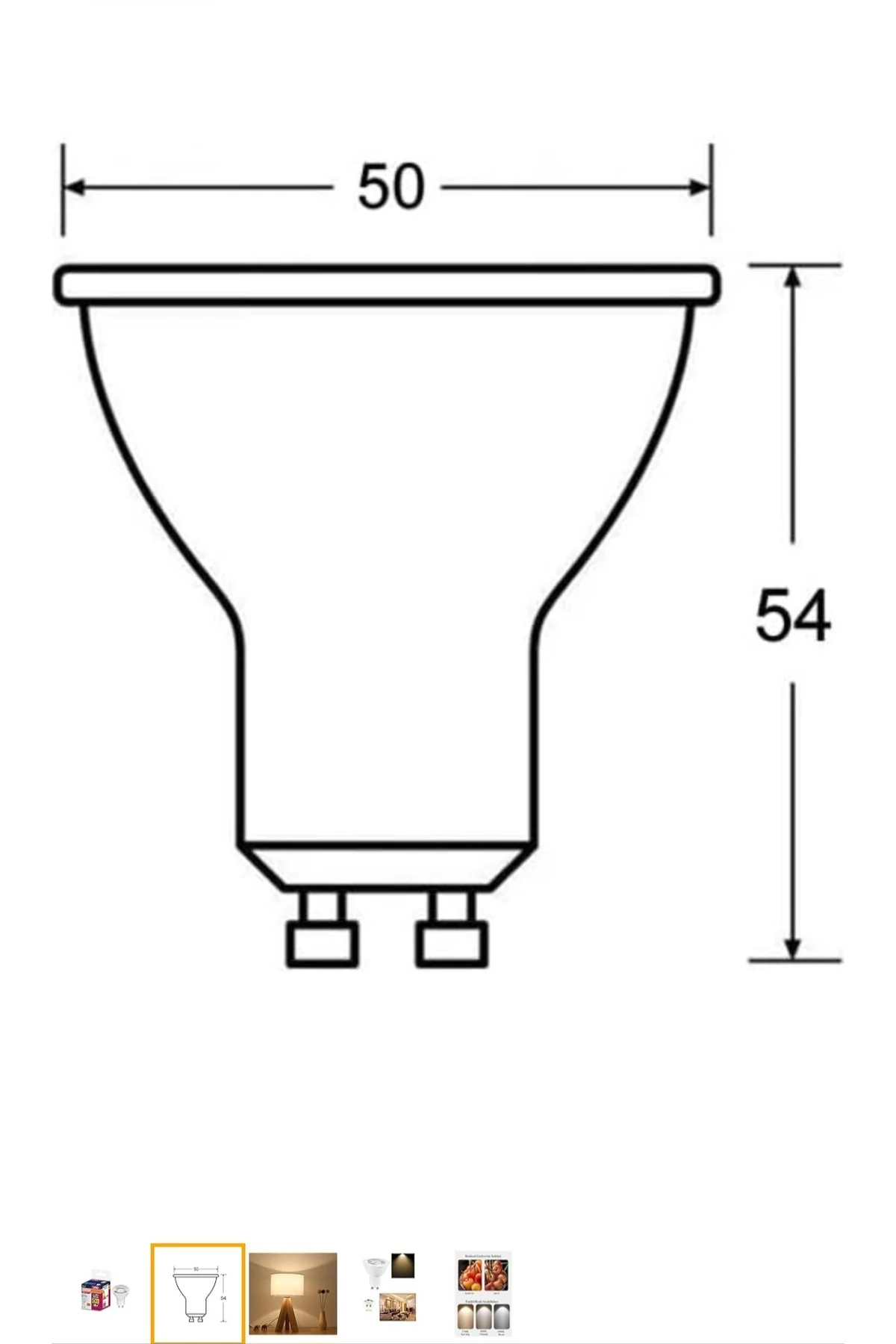 6.9w = 80w Eşdeğer Gu10 Duylu 2700kelvin Sarı Işık 575lümen F Enerji Led Value Spot Ampul
