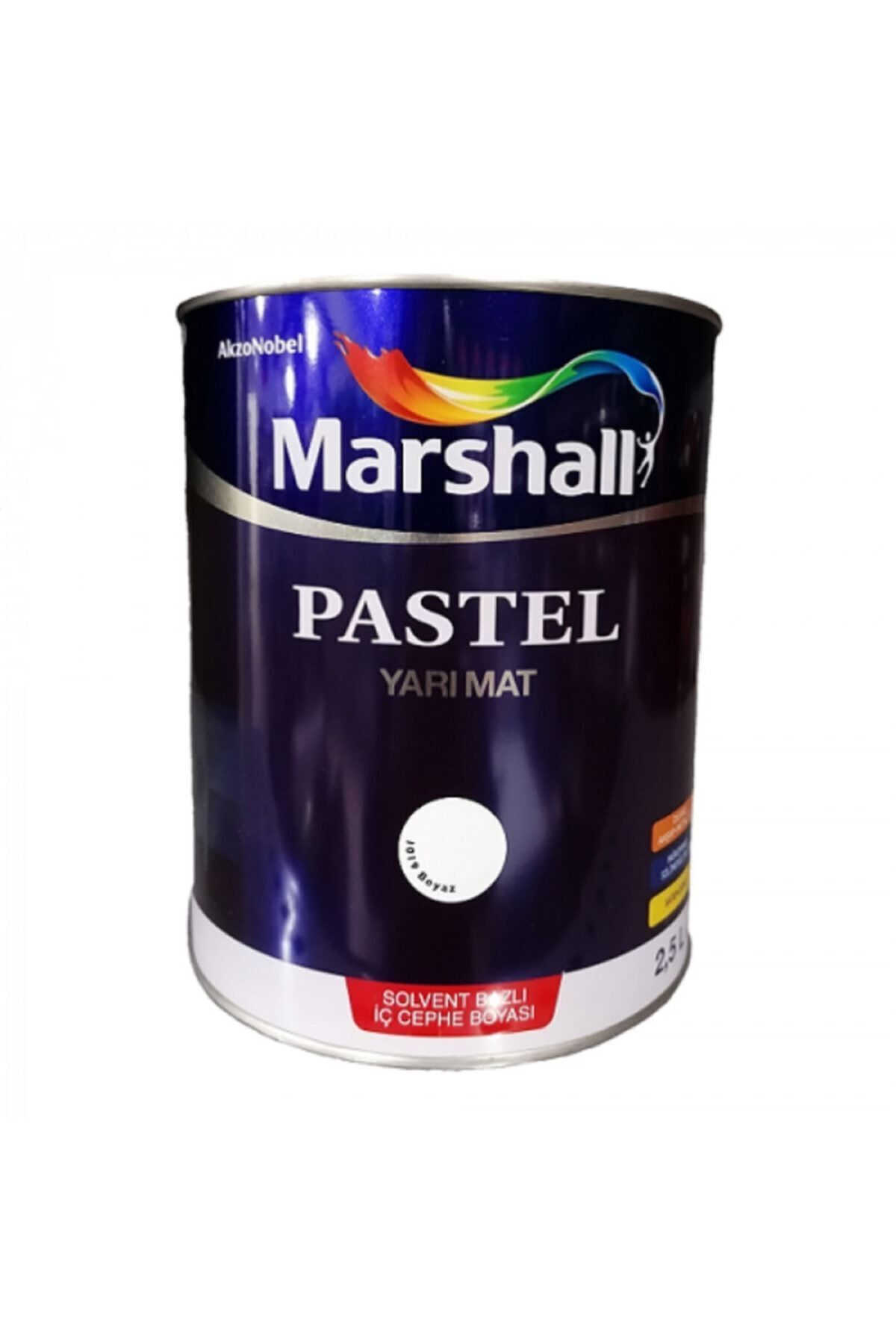 Pastel Yarı Mat Boyası Beyaz 2,5 Lt