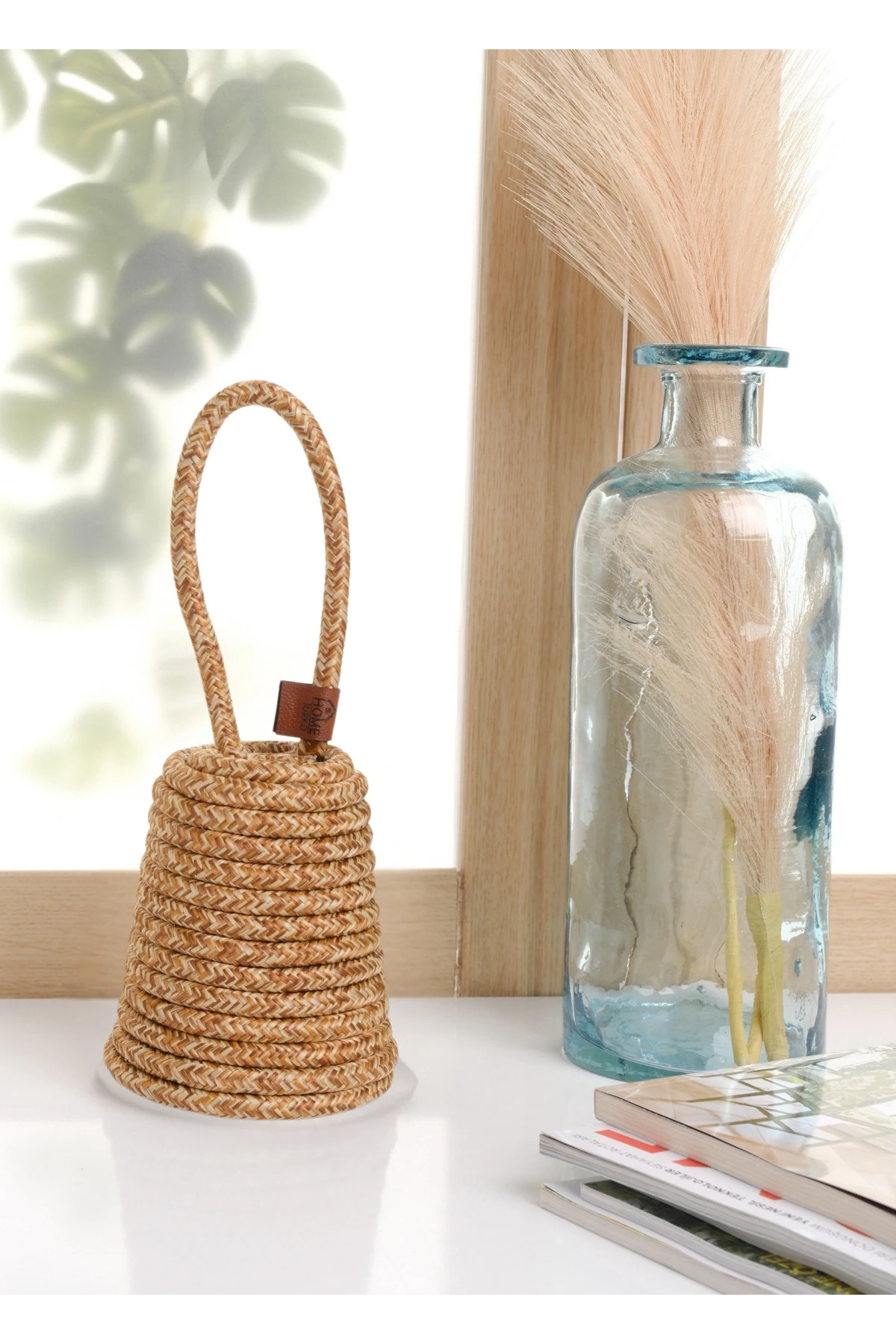 750 Gr VİNTAGE HASIR DAYANIKLI DEKORATİF KAPI STOPERİ PENCERE DURDURUCU KİŞİYE ÖZEL EL İŞİ SÜS