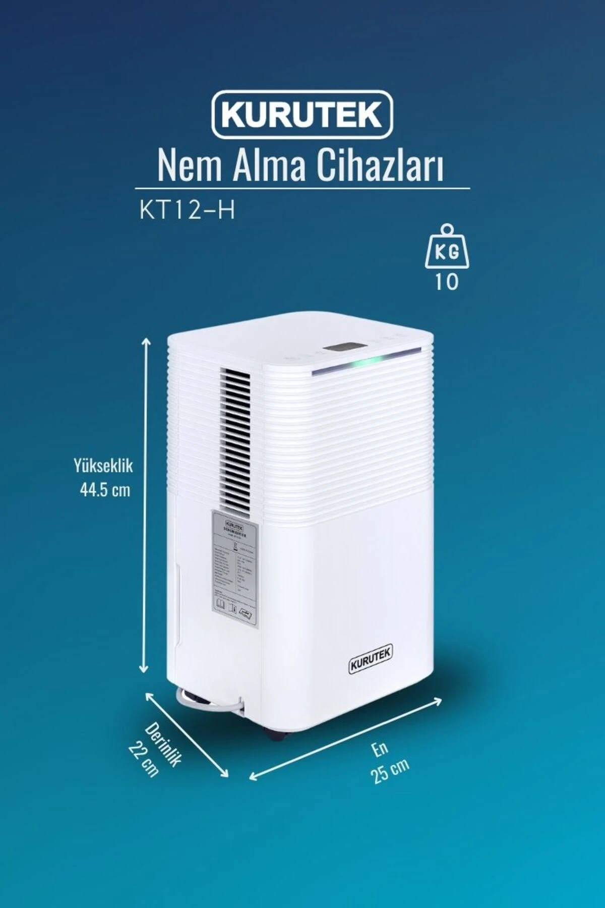 Nem Alma & Hava Temizleme Cihazı Ev Tipi  KT12H