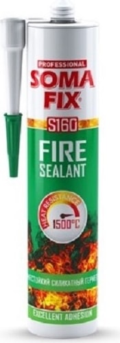 310 ml Siyah Yangına Dayanıklı Yüksek Isı Şömine Mastiği 1500'C Akustik Mastik