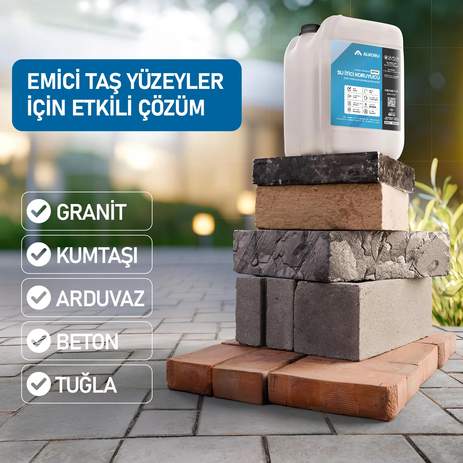 5 kg Şeffaf Emici Yüzeyler Için Su Itici ve Koruyucu malzeme