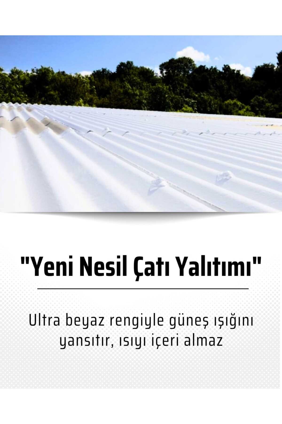 320 ÇATI, TERAS, DAM İÇİN ISI VE SU YALITIM SAĞLAYAN BEYAZ KAPLAMA BOYA