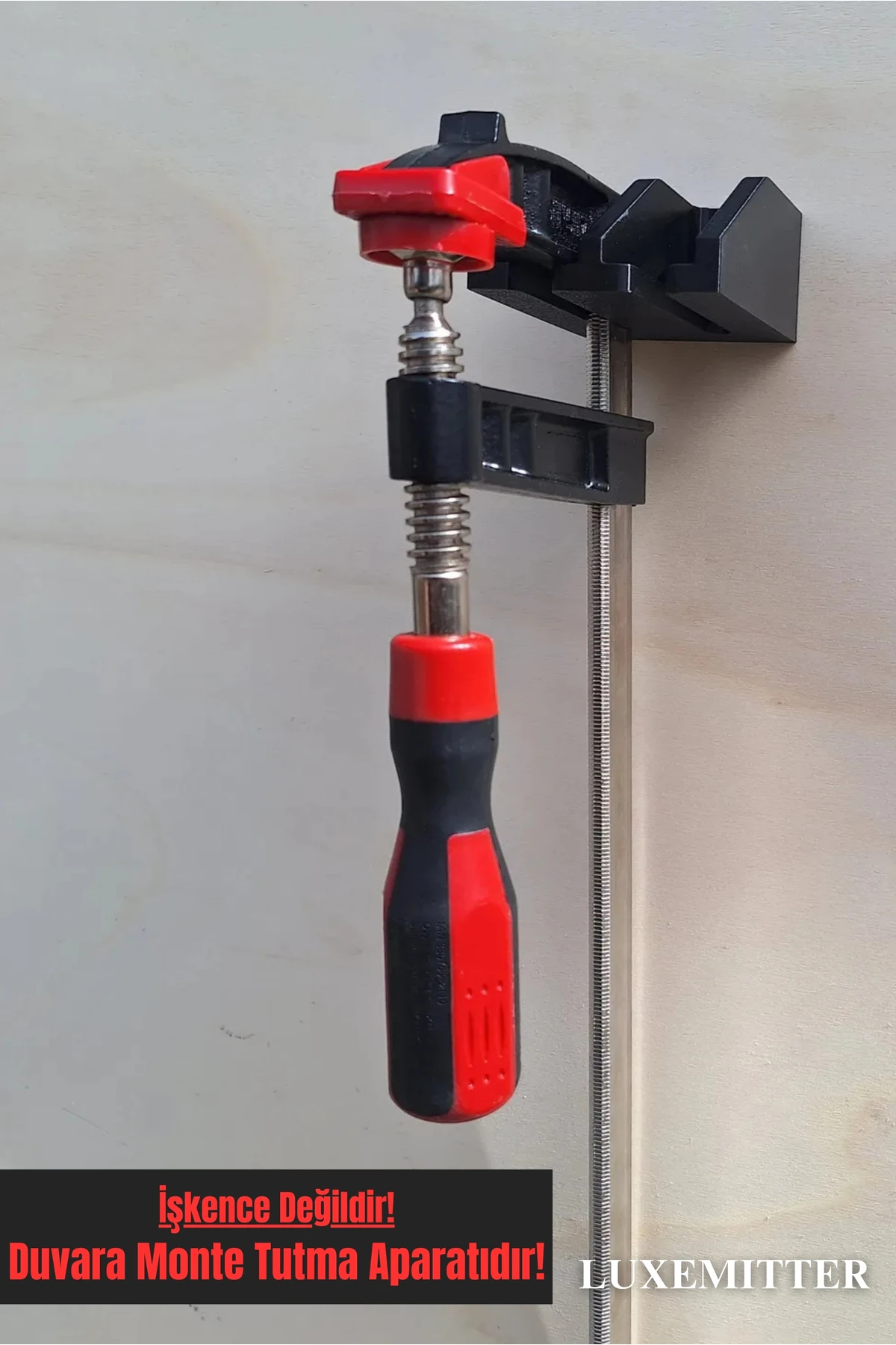 Duvara Monte Işkence Mengenesi Standı Duvar Askı Aparatı Marangoz Atölye Düzenleyici Vidalı Tutacak