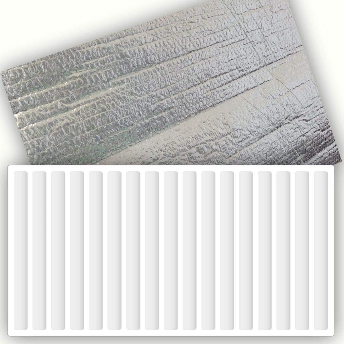 4 Adet Alüminyum Folyolu Radyatör Petek Arkası Isı Yalıtım Izolasyon Levhası 50 x 100 Cm Kalınlık:10mm