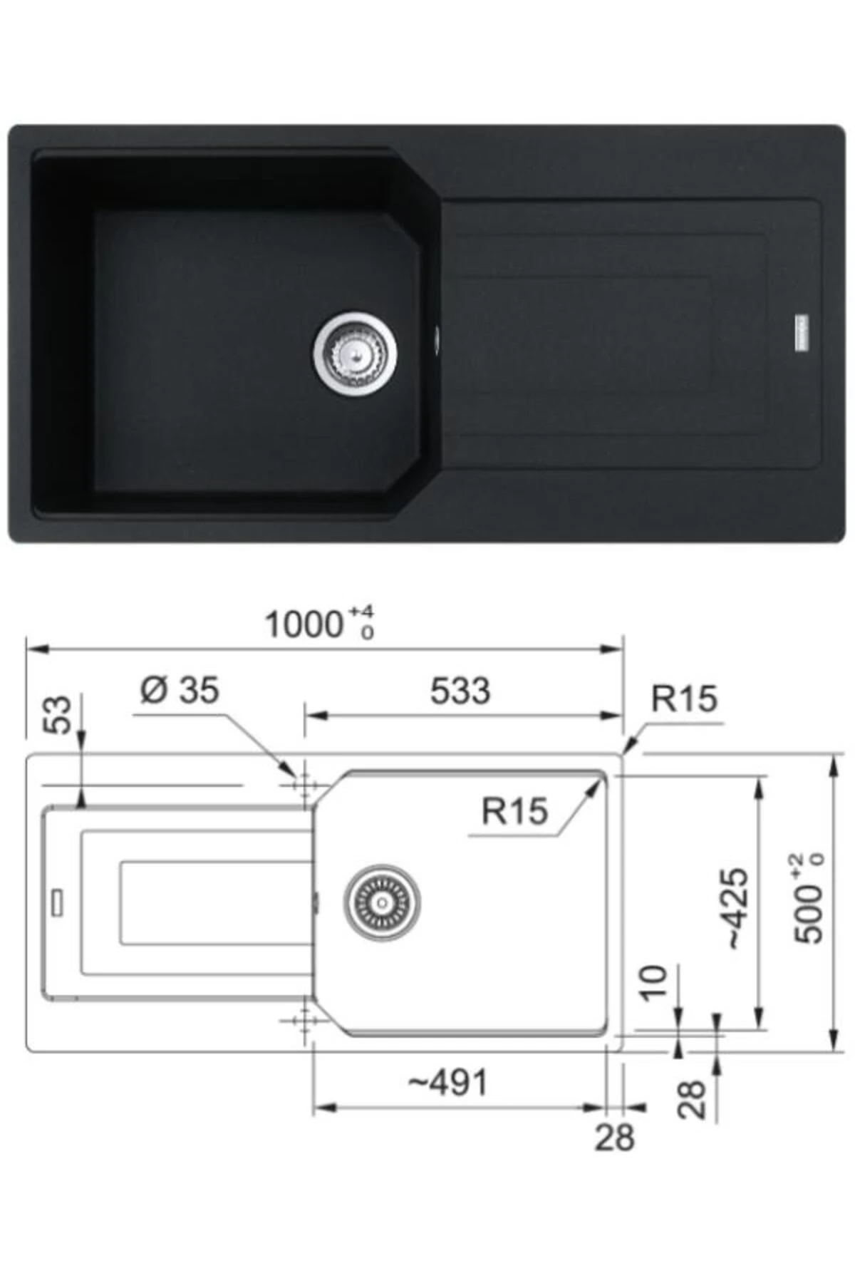 Ubg 611-100/active Plus Doccia 2.0 Eviye Armatür Seti (NERO)