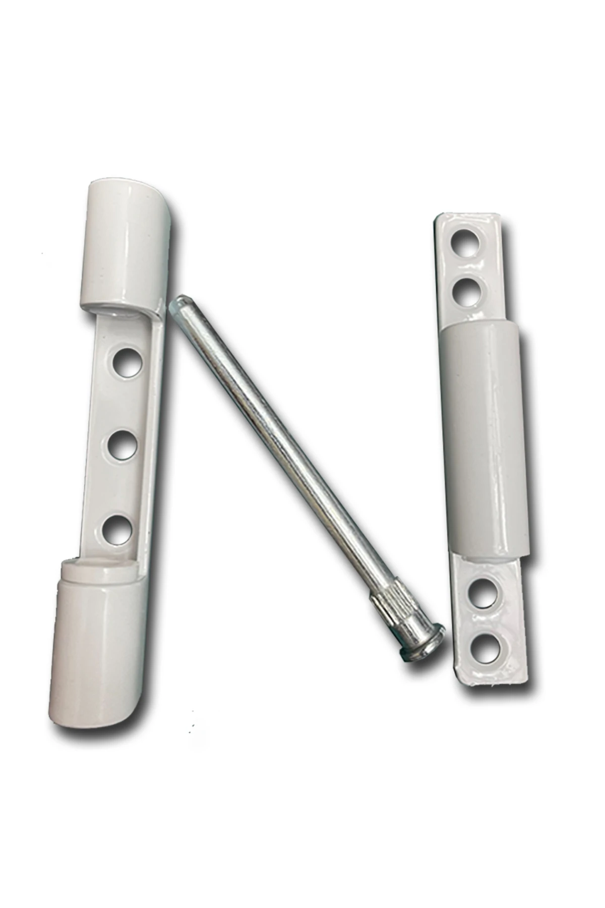 4 Adet 90 mm PVC BEYAZ Çelik Menteşe - Kolay Montaj Yüksek Kalite PVC Kapı-Pencere menteşesi