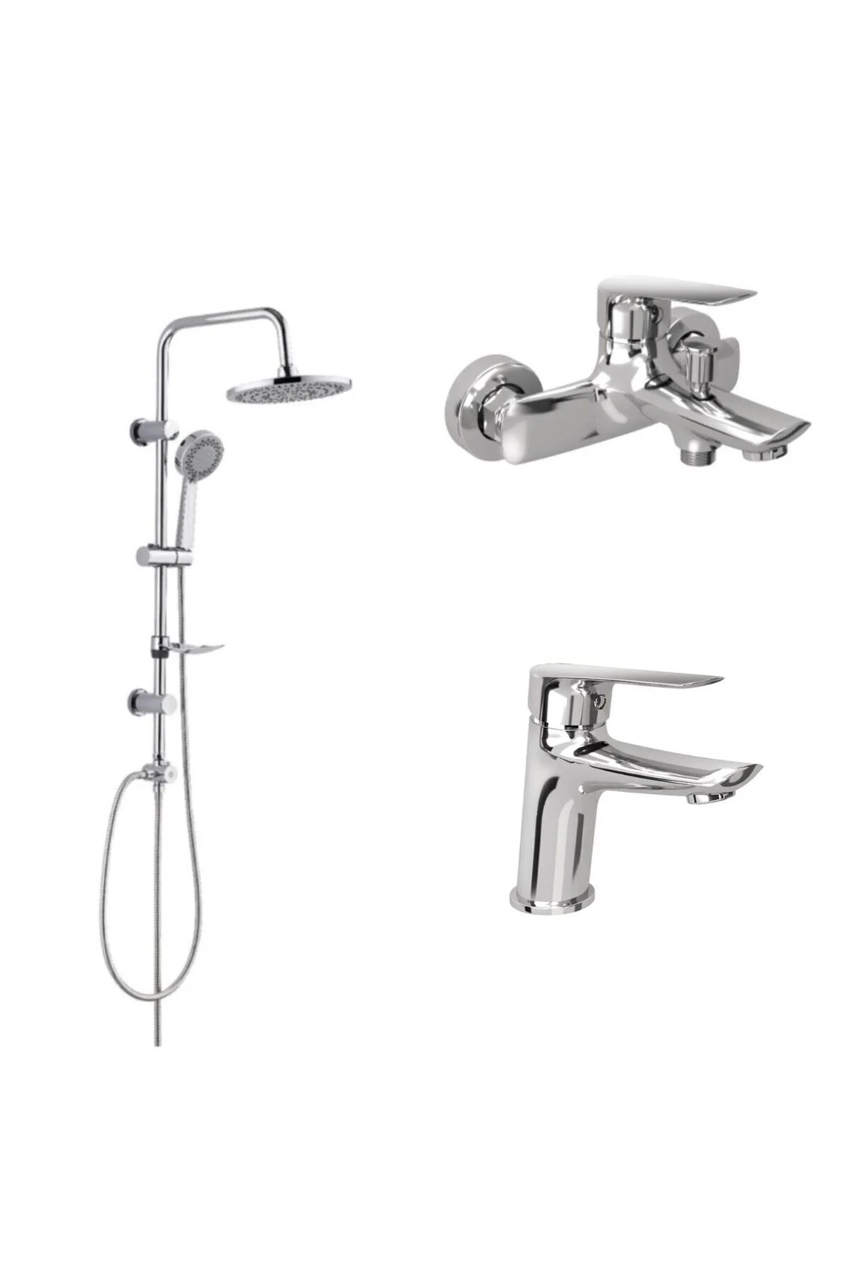 TANDEM BANYO + LAVABO BATARYASI  VE 53230 TEPE DUŞ SETİ